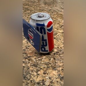 Pepsi Retro 1990 Decoupage Ornament, Plastic, Blue